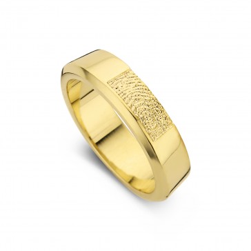 Warm arany sárga/sárga női gyűrű szélesség 5,5mm
