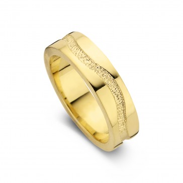 Emotion arany sárga/sárga női gyűrű szélesség 5,5mm