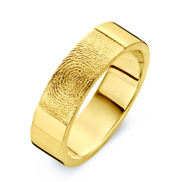 True arany sárga/sárga férfi gyűrű szélesség 6,5mm
