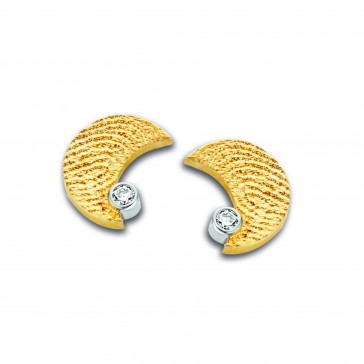 Moon zirconia arany sárga/sárga