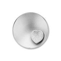 Sphere Heart ezüst 25mm