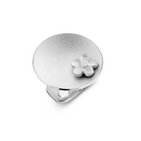 Sphere 5 Flower ezüst 25mm